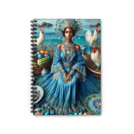 Yemaya Inspired/ Spiral Notebook - Ruled Line