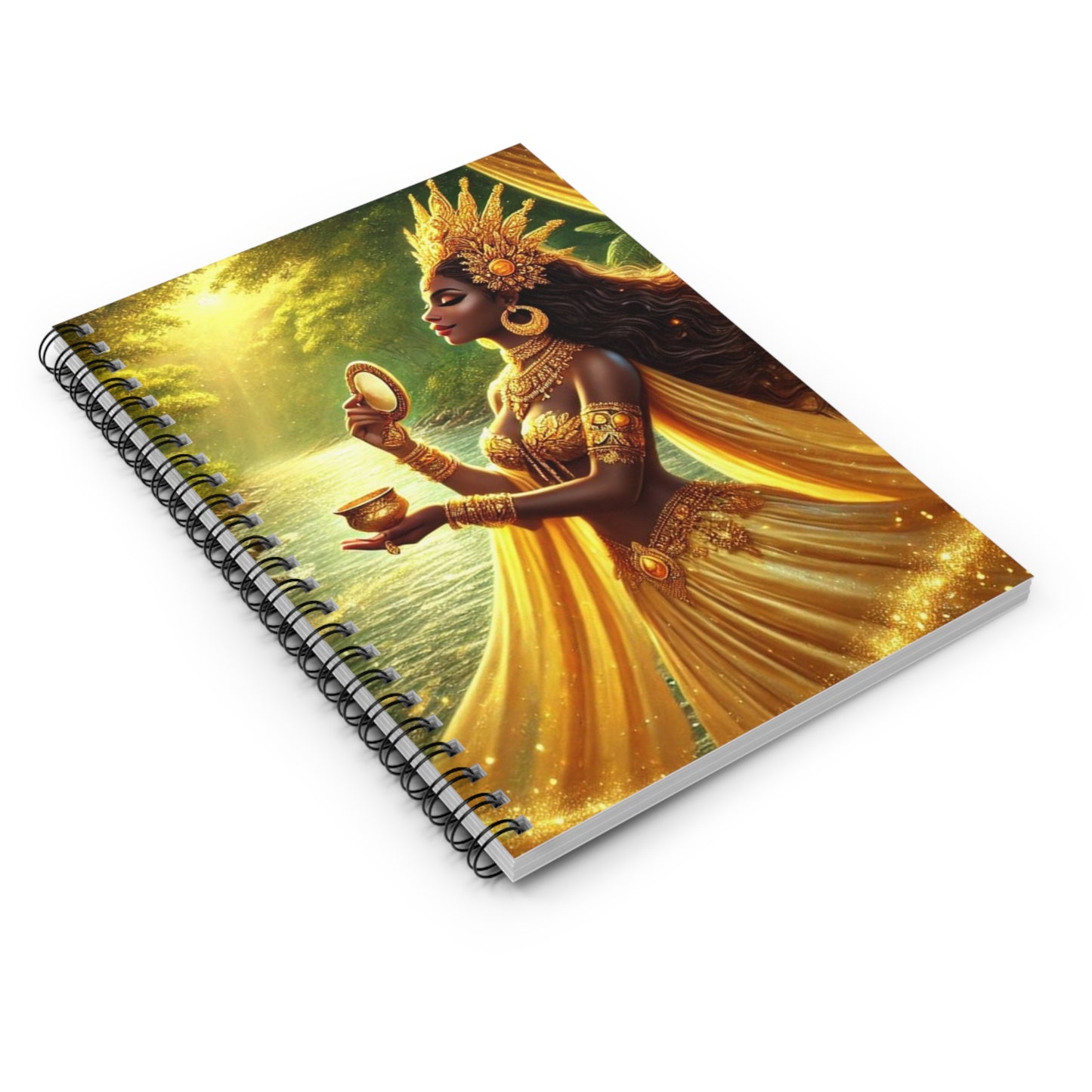 Beautiful Oshun Inspired/ Spiral Notebook - Ruled Line