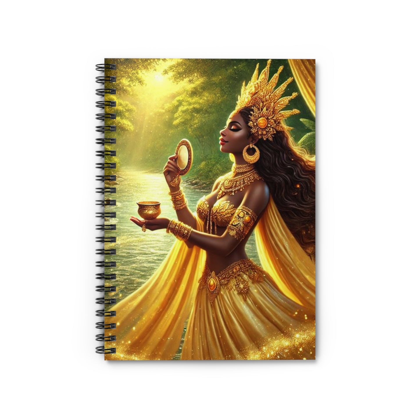 Beautiful Oshun Inspired/ Spiral Notebook - Ruled Line