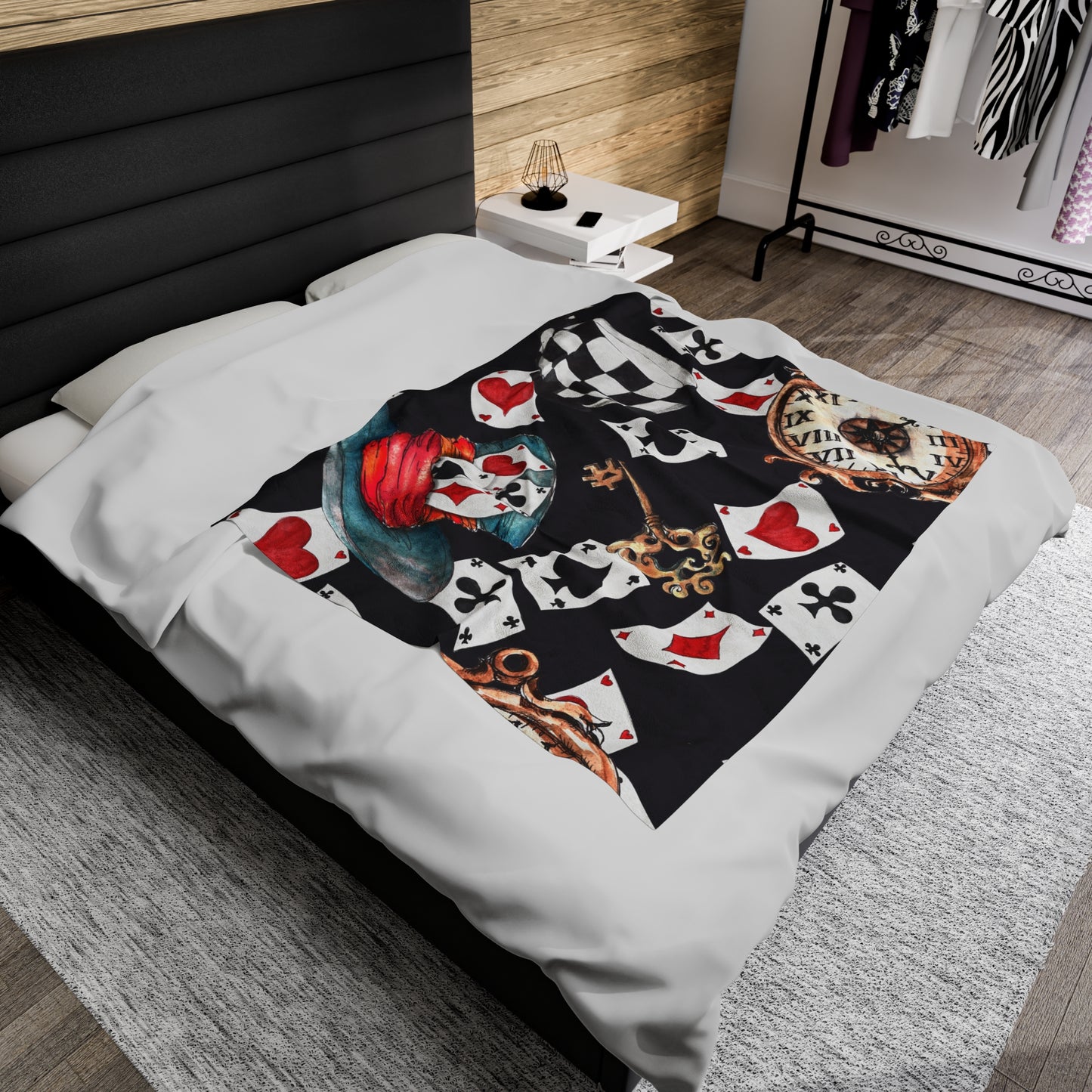 Wonderland/ Velveteen Plush Blanket