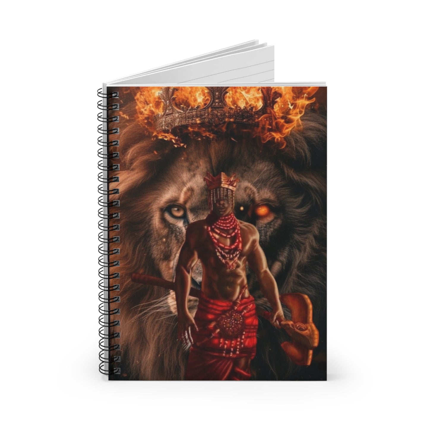 Shango Flame/ Spiral Notebook - Ruled Line