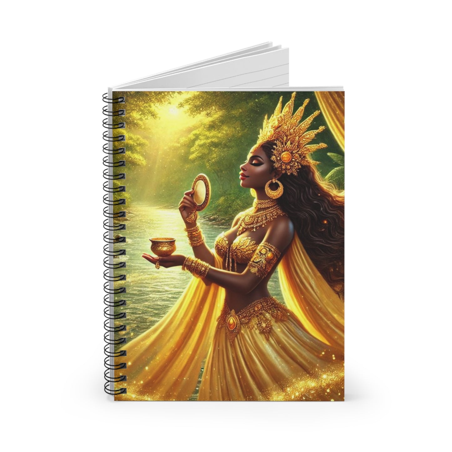 Beautiful Oshun Inspired/ Spiral Notebook - Ruled Line